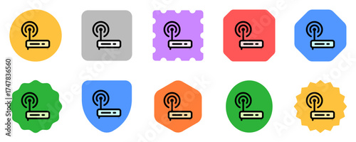 Editable vector wifi router icon. Part of a big icon set family. Perfect for web and app interfaces, presentations, infographics, etc
