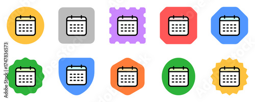 Editable vector calendar, date icon. Part of a big icon set family. Perfect for web and app interfaces, presentations, infographics, etc
