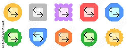 Editable vector data transfer arrows icon. Part of a big icon set family. Perfect for web and app interfaces, presentations, infographics, etc