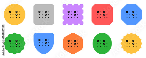Editable braille vector icon. Part of a big icon set family. Perfect for web and app interfaces, presentations, infographics, etc