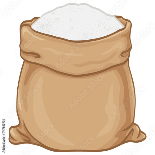 Sugar Sack Bag Vector Illustration