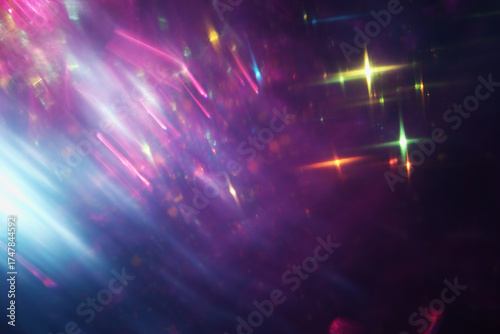 Abstract lights background, gradient lens flare