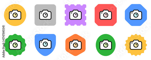 Editable vector photo digital camera icon. Part of a big icon set family. Perfect for web and app interfaces, presentations, infographics, etc