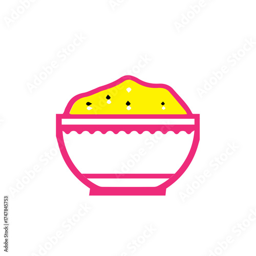 Bowl of yellow mashed potatoes