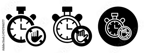 Time Blocking Icon Collection Glyph & Mixed Style