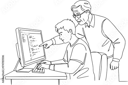 The older and younger generations are learning programming and code together. The concept of retraining and changing careers due to automation.