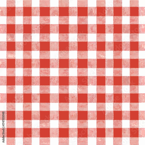 Red gingham background