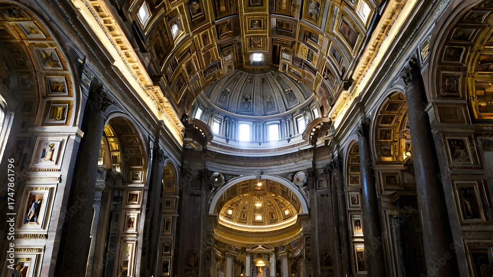 Obraz premium It is the residence of the Pope and is a sacred place. and the center of the Roman Catholic faith