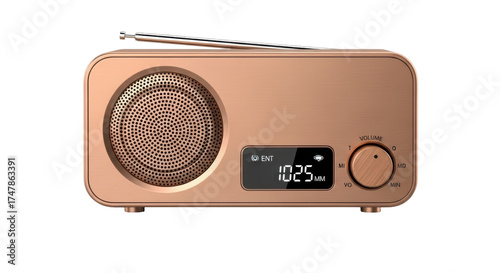 Bilde på lerret Isolated audio device displaying 102