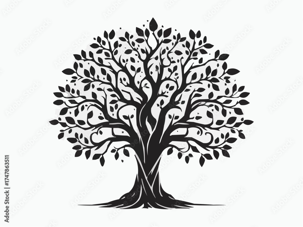 Fototapeta premium vector tree silhouette
