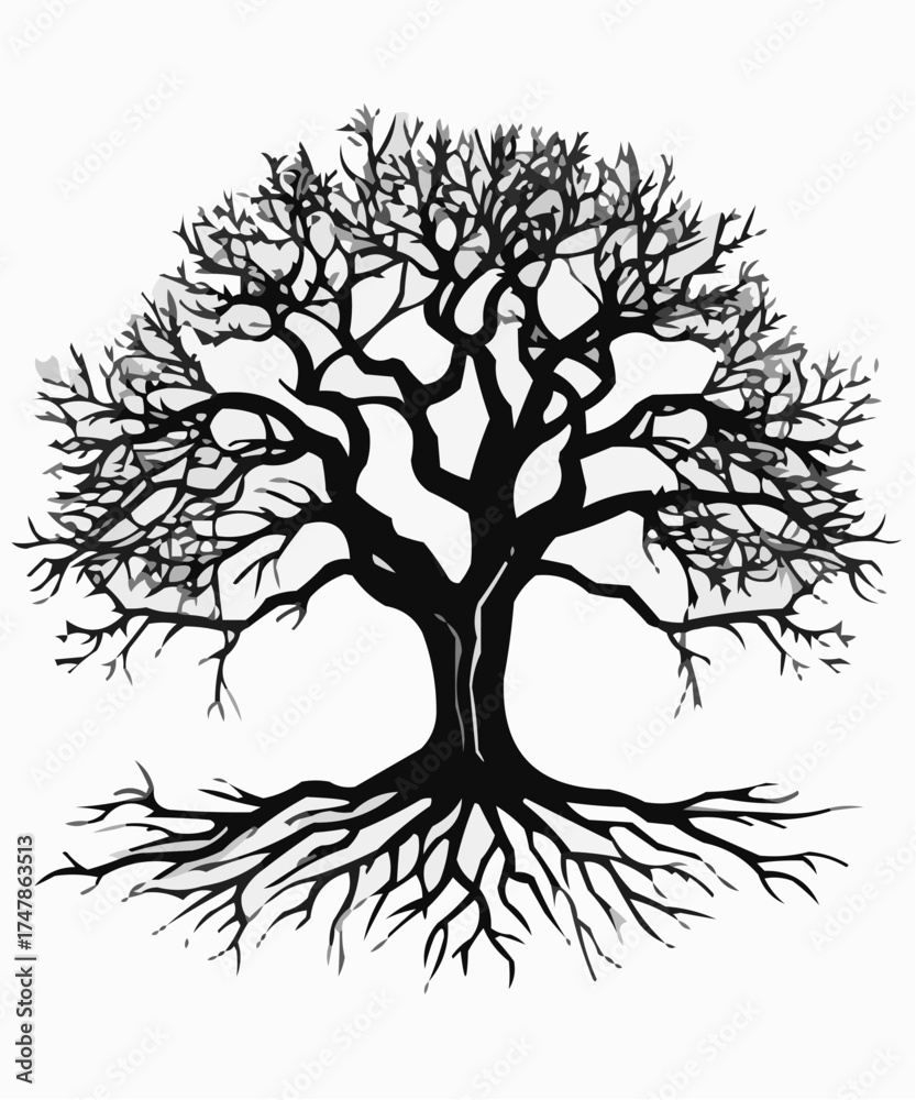 Obraz premium tree with roots