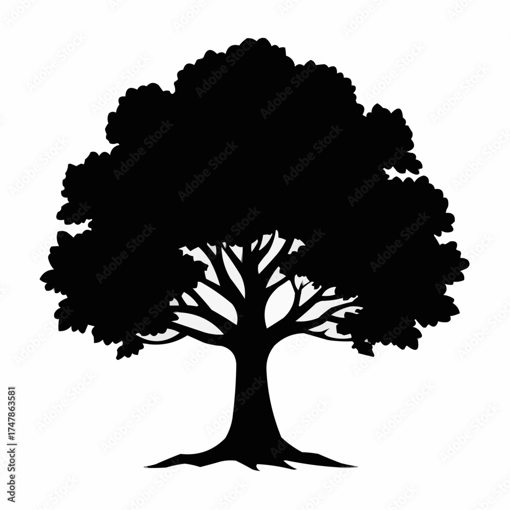 Fototapeta premium vector tree silhouette