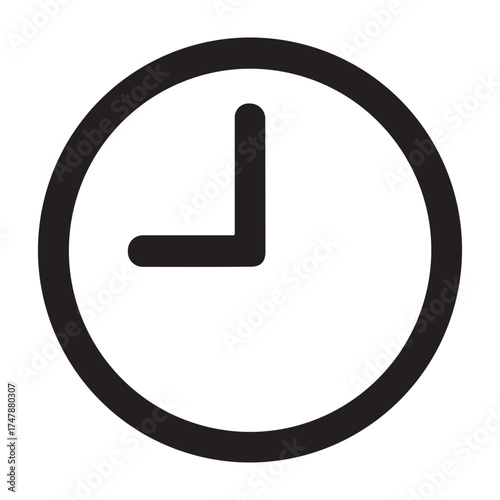 Clock  icon or logo isolated sign symbol vector illustration - high quality black style vector icons