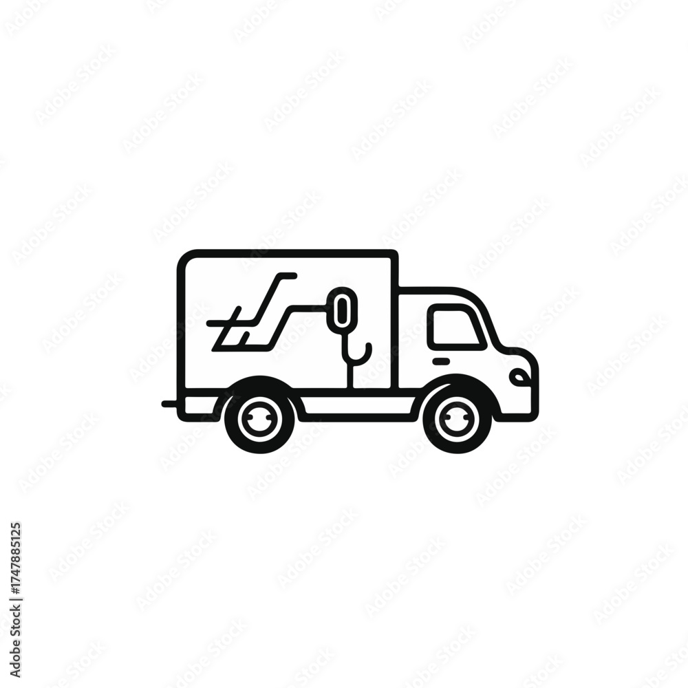 Fototapeta premium Aus der Serie - Icons und E-Mobility