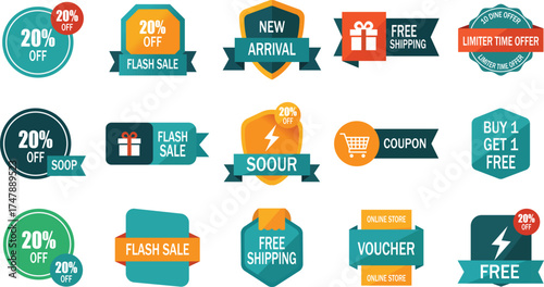 Creative Flash Sale Banner – Hot Deal Promotion seasonal offer, bargain deals, advertisement, poster, flyer