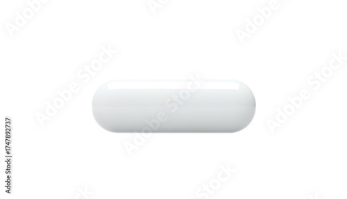 Close-up view of an oval-shaped, white pill against a black backdrop