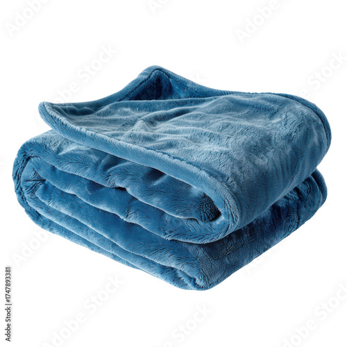 Cozy up with this soft plush blue blanket for ultimate comfort and warmth at home
