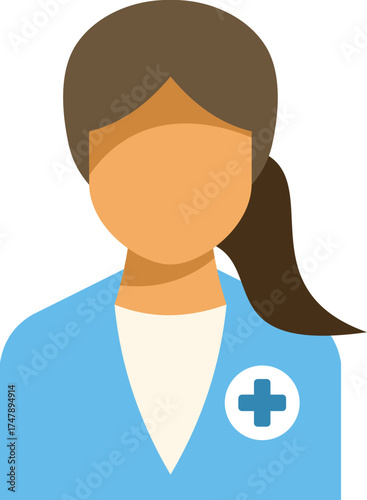 Healthcare professional avatar representing a female doctor or nurse, symbolizing medical expertise and patient care