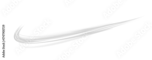 White translucent wind streams with light sparkles and soft motion blur. Visual effect of winter swirl, cold wind gust or airflow from air conditioner on transparent background.