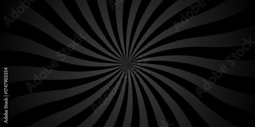 Vector sunray stripe background. Light sunburst glowing background. Sunburst pattern summer social banner. vector illustration pattern beam rays. Spiral radial striped backdrop design.	