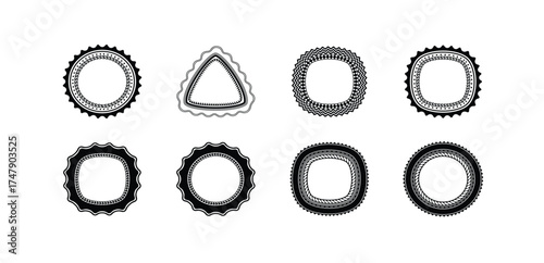 Big vintage design kit. Collection of vector calligraphic icons for retro design, vintage frames, feathers, wreathes, keys, locks, stars, banners. Vector illustration.