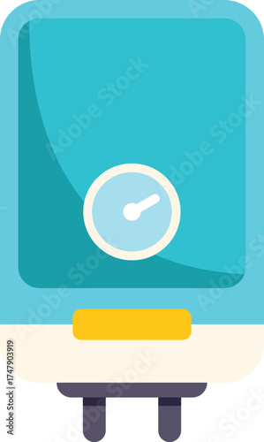 Modern electric water heater ensuring instant hot water supply, featuring a timer for optimized energy consumption and cost savings