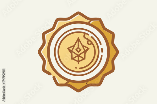 Magic seal page icon single spell page mystical symbols