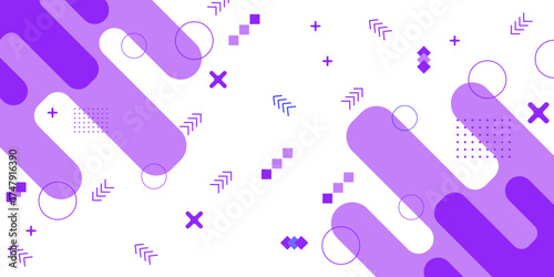 Minimal abstract geometric shape background with awesome color combination art illustration design