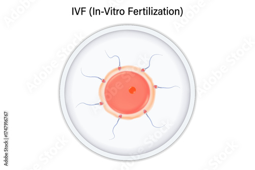 IVF (In-Vitro Fertilization). Fertility treatment. Assisted reproductive technology in fertility treatment.