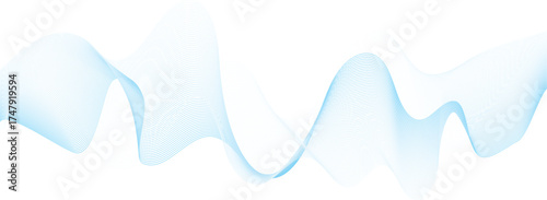 abstract illustration of blue colored motion wave lines background