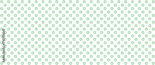 background with green colored abstract flower pattern	
