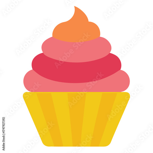 cupcake vector illustration