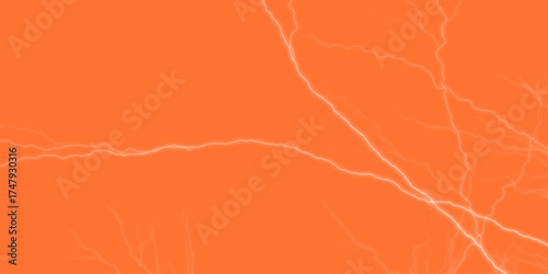 Beautiful abstract color grunge marble on white background and orange and white granite tiles floor on white background, vibrant lightning bolts illuminate dark dramatic sky Intense energy release.