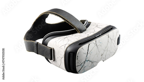 Marble VR Headset isolated on transparent background