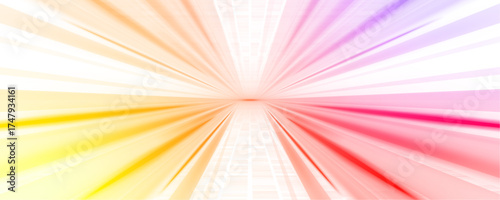 Fast yellow and red lines dash from bottom to top, conveying growth and acceleration. Their crisp glow adds freshness. Perfect for startup or eco business presentations. PNG