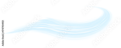 Smooth cyan light streaks flow horizontally, mimicking data streams in motion. The transparency effect adds depth and clarity. Ideal for technology presentations. PNG