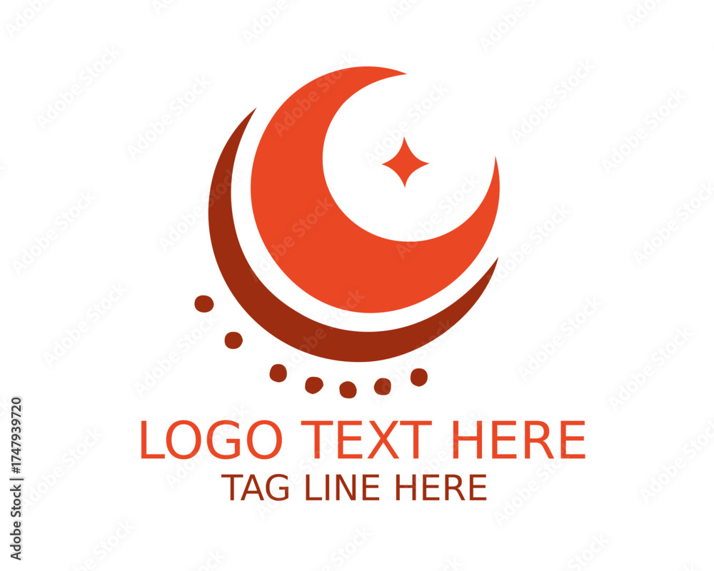 Obraz premium The Moon Logo