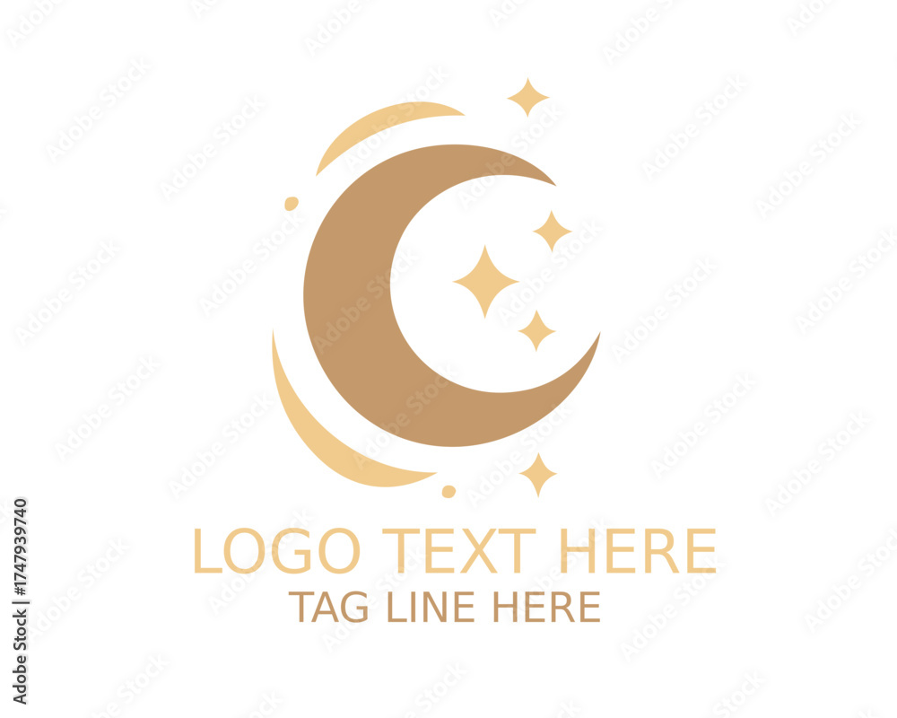 Obraz premium The Moon Logo 