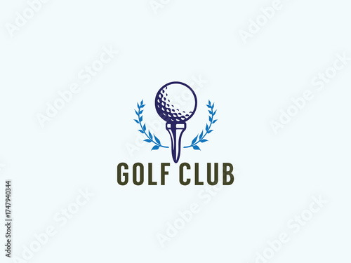 Golf logo design vector template 