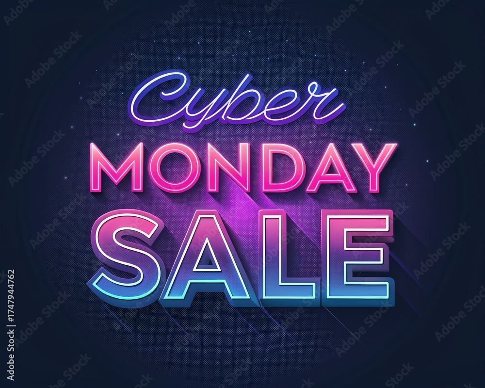 Naklejka premium cyber monday png, sale 