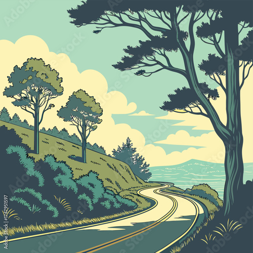 road in the forest