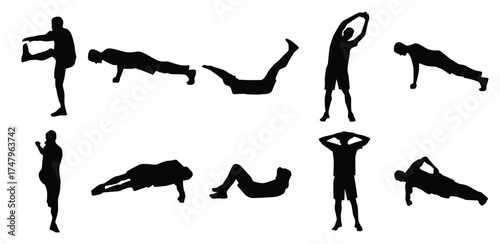 Push up Vector illustration