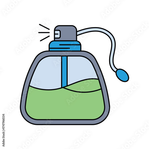 Perfume  icon with white background vector stock illustration
