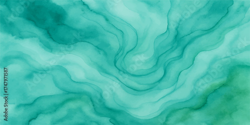 Blue flowing silk water waves abstract background texture pattern design