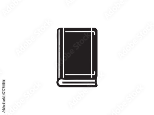 Standing Book Vector – Minimal Library Icon