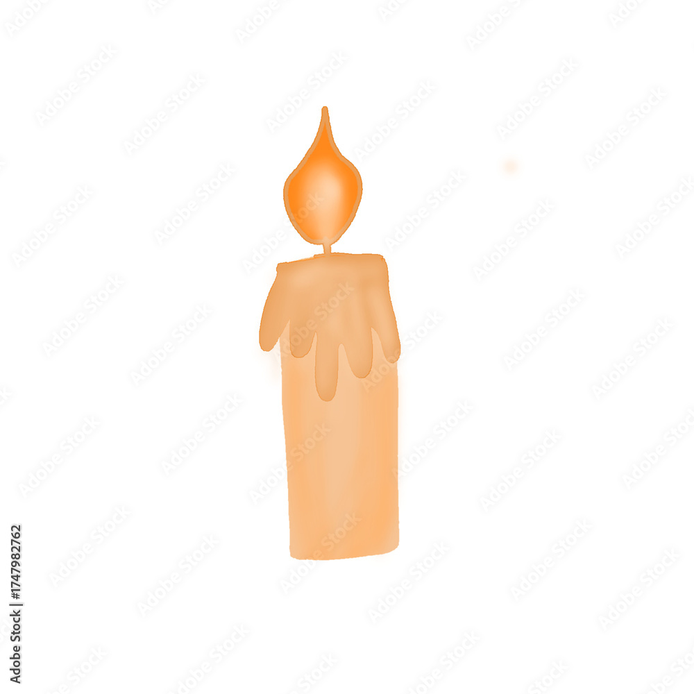 Obraz premium hand holding burning candle