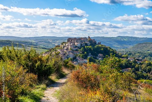 Cordes sur Ciel, in the Tarn department, in Occitanie, France