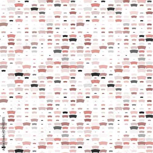 Abstract Wavy Colorful Shapes Geometric Pattern Seamless Background.