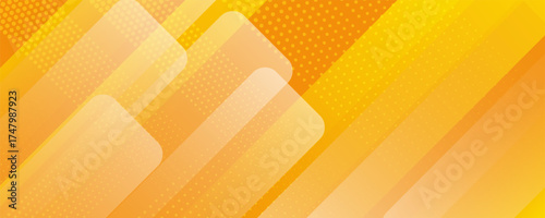 Modern orange yellow abstract background banner. Illustration vector technology background, for design brochure, flyer
