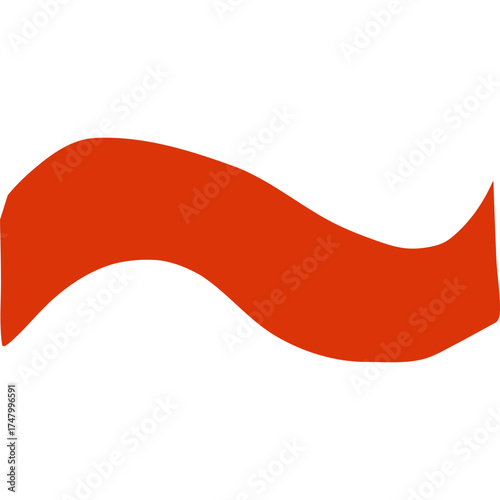 An Abstract Red Wave Design Element for artistic and creative purposes